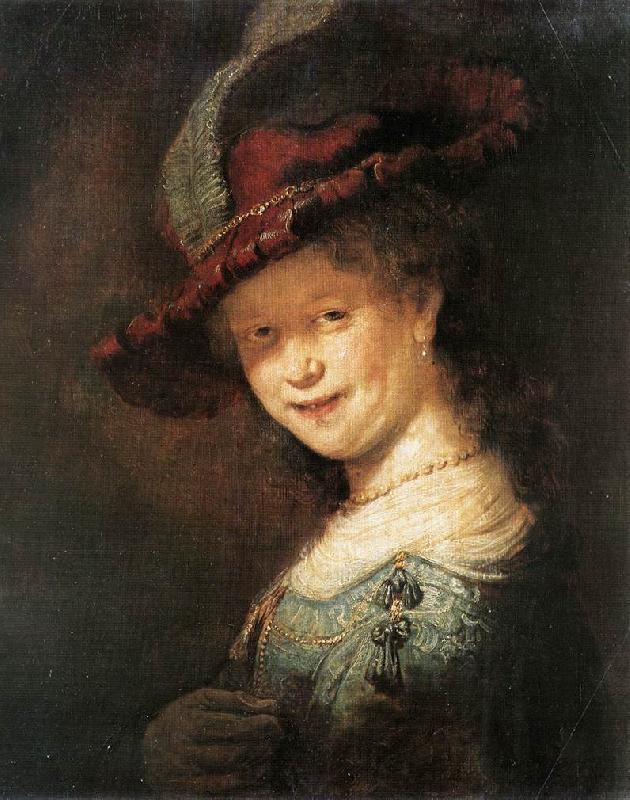 REMBRANDT Harmenszoon van Rijn Portrait of the Young Saskia xfg Sweden oil painting art